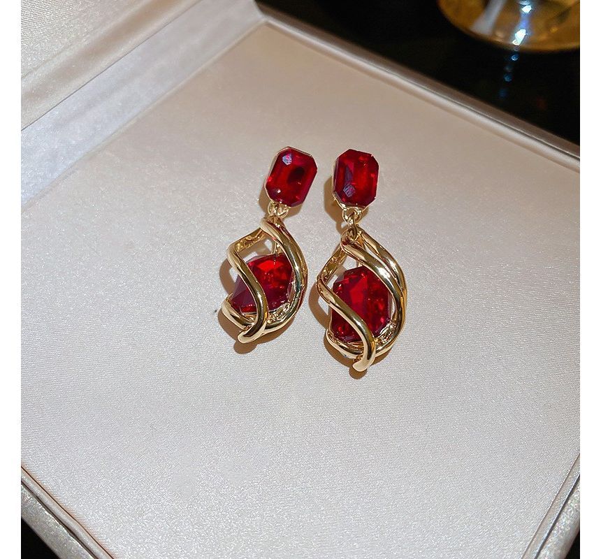 Earring Dangle Alloy Faux Crystal