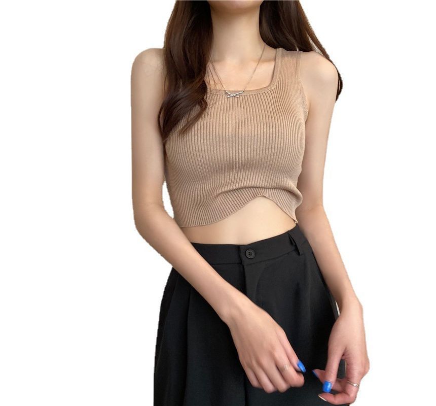 Square Top Plain Tank Neck