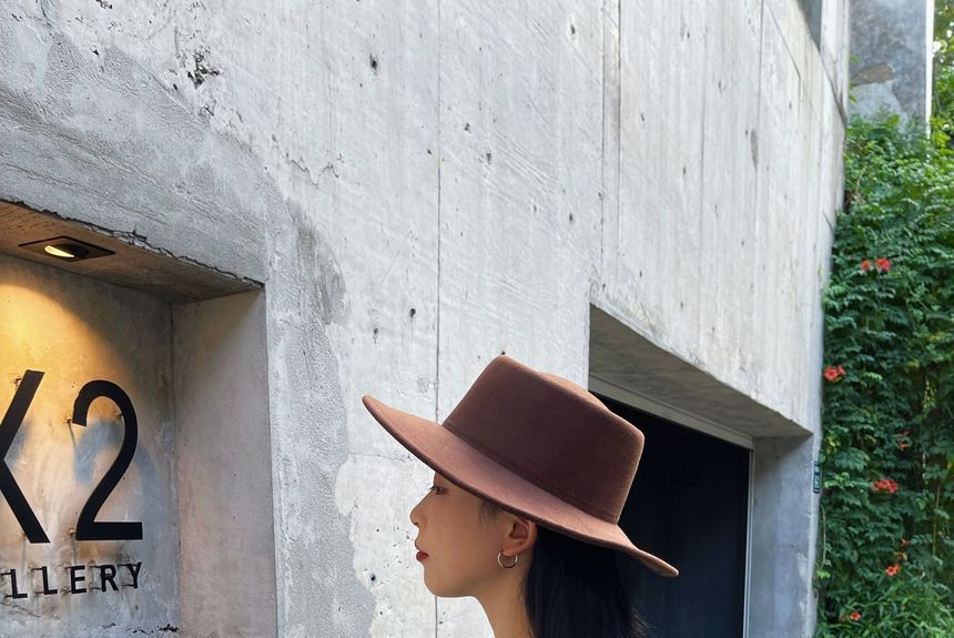 Brim Plain Hat Wide