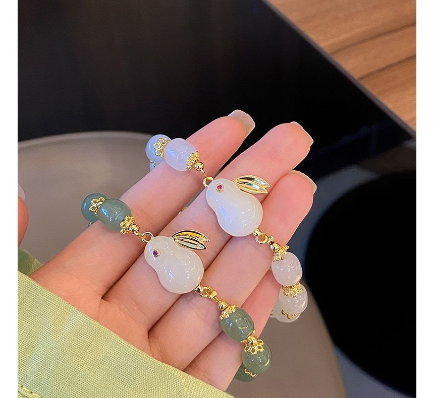 Rabbit Bead Bracelet