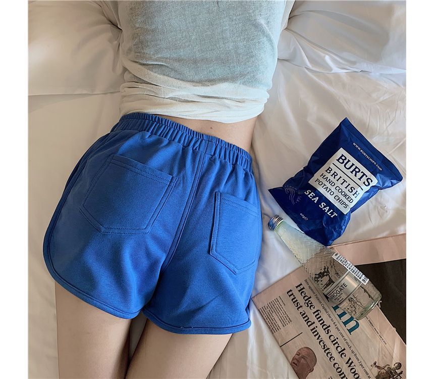 Waist High Plain Shorts