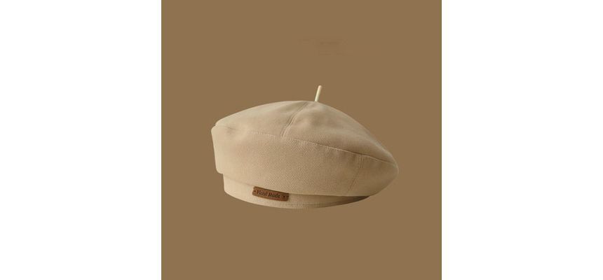 Beret Applique Lettering Hat