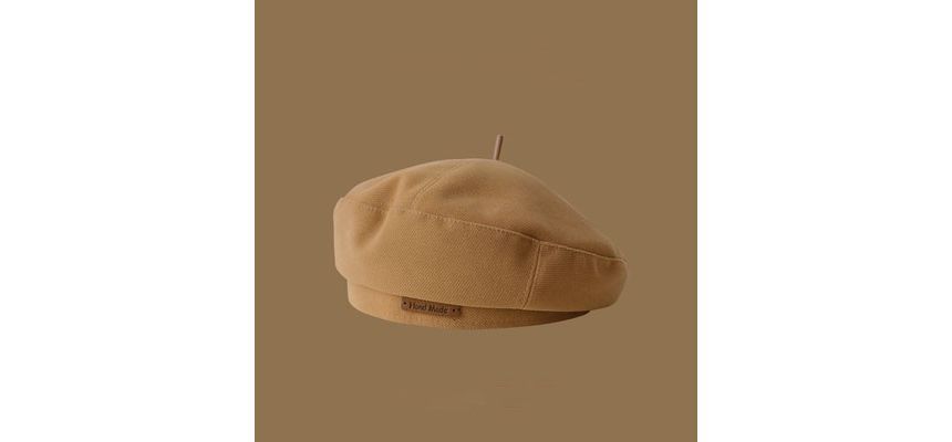 Beret Applique Lettering Hat