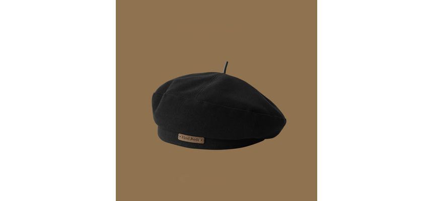 Beret Applique Lettering Hat
