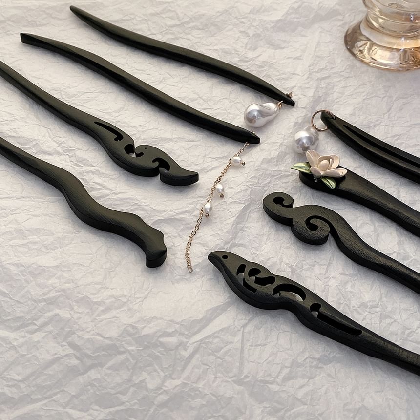 Wooden Hair Stick (various designs)