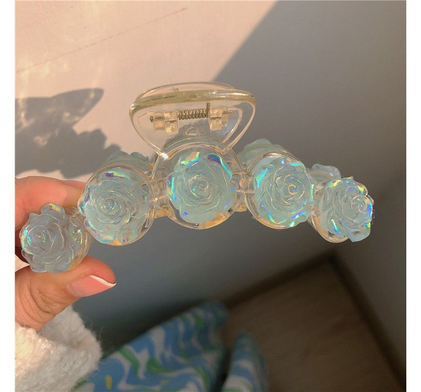 Iridescent Rose Hair Claw