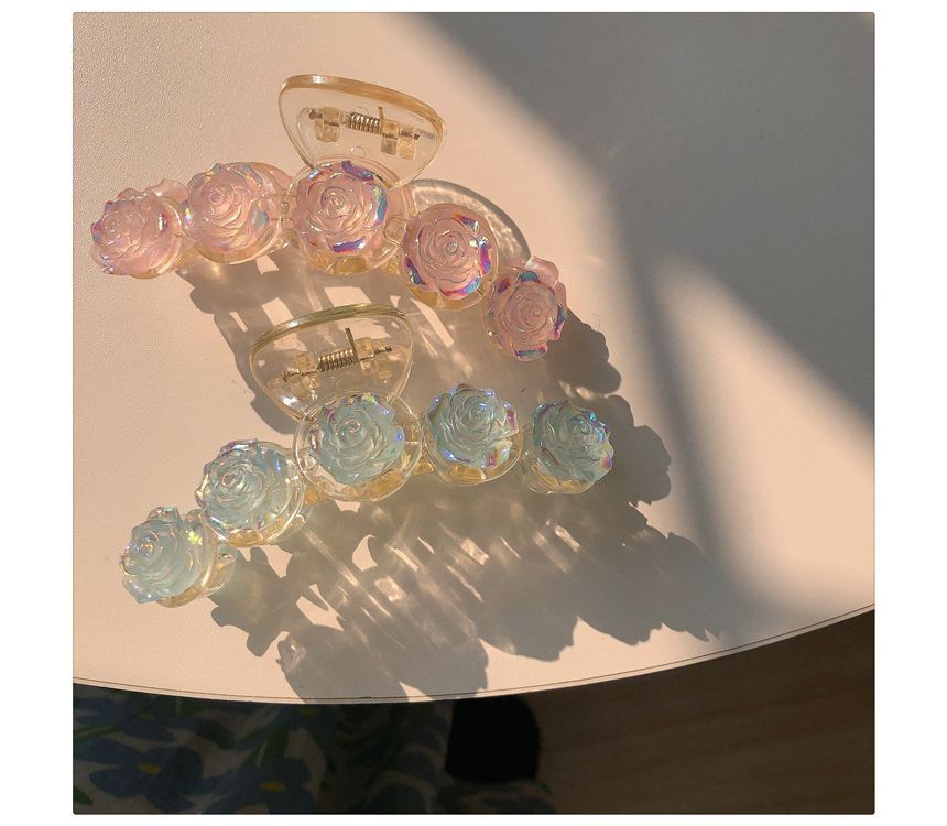 Iridescent Rose Hair Claw