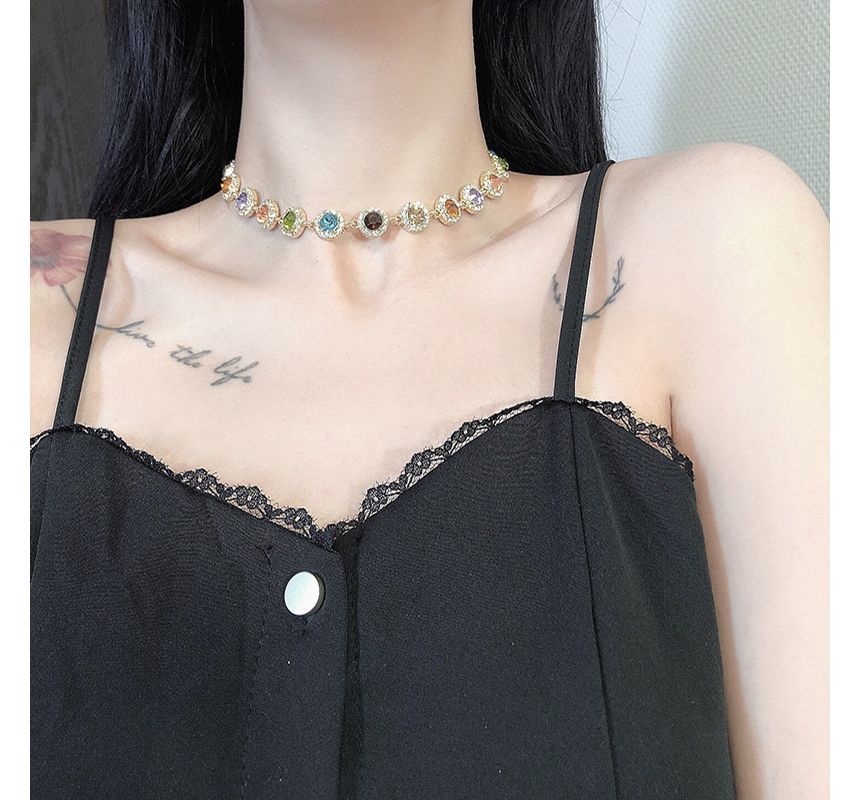 Choker Rhinestone Alloy