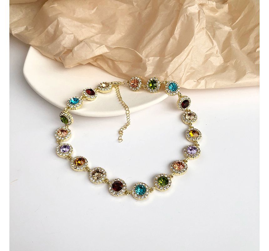 Choker Rhinestone Alloy