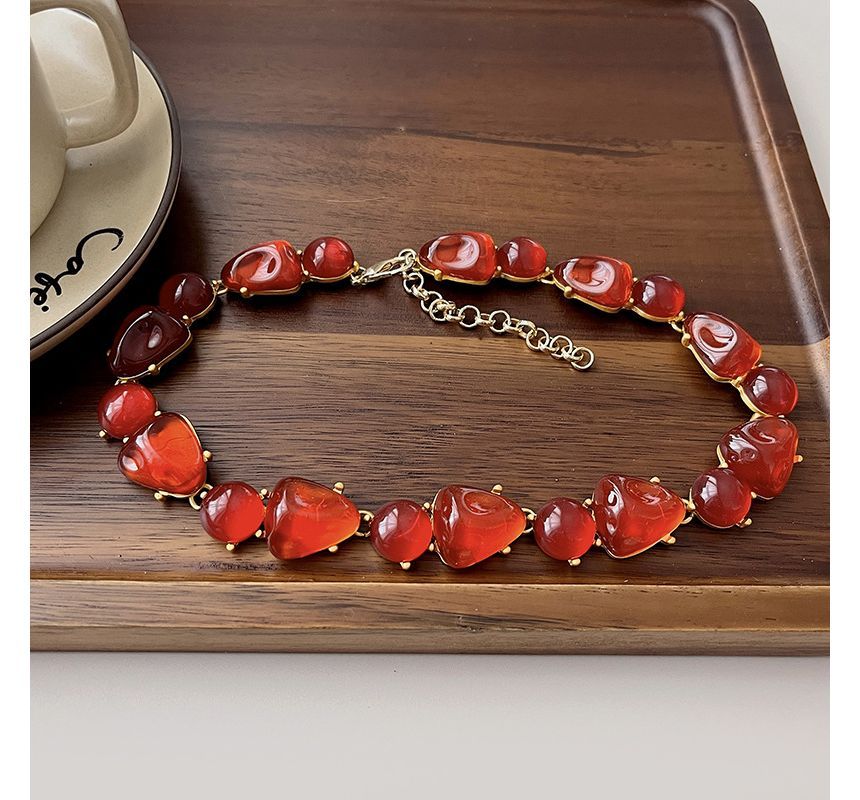 Faux Crystal Alloy Choker