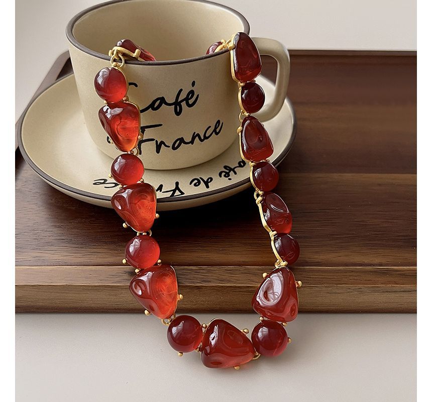 Faux Crystal Alloy Choker