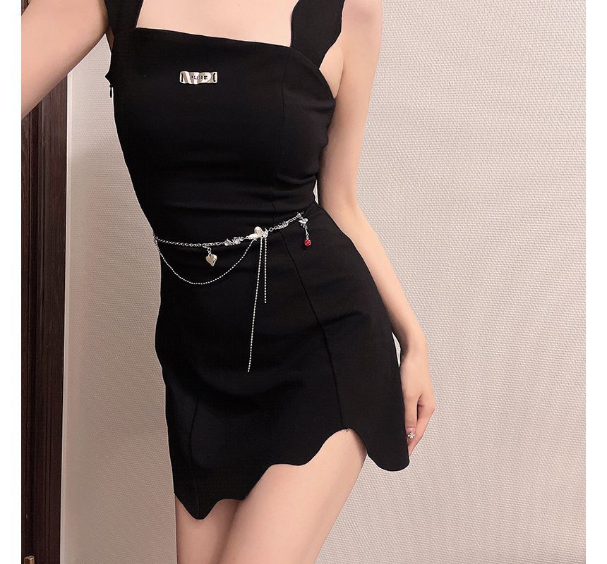 Waist Moonstone Belt Alloy Heart Chain