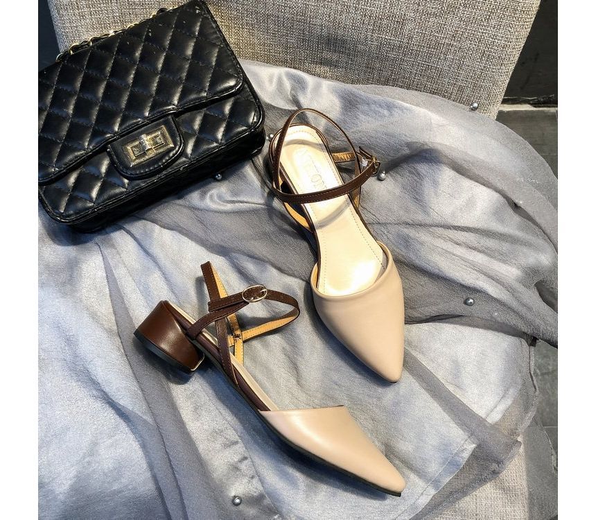 Chunky Heel Sandals Slingback