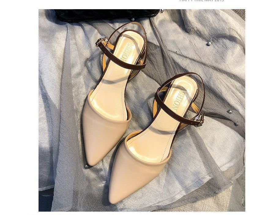 Chunky Heel Sandals Slingback