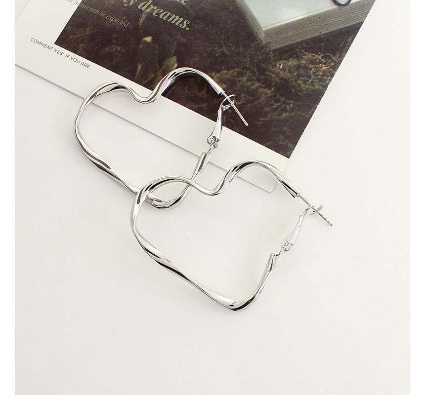 Hoop Clip-On Earring Heart /