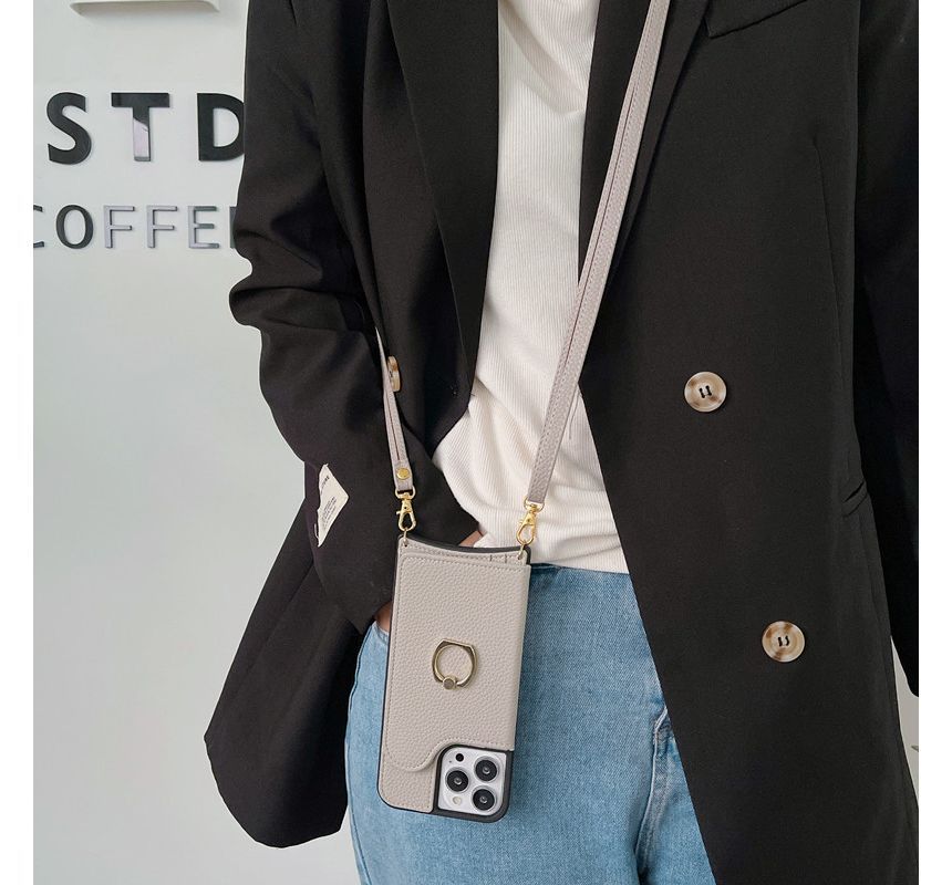 Holder Case Phone Leather Card Faux