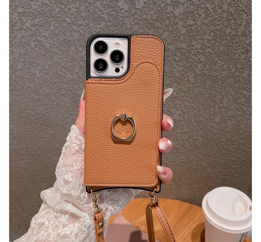 Holder Case Phone Leather Card Faux