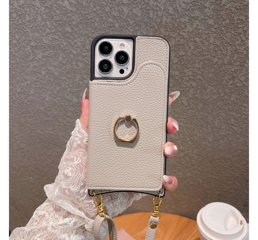 Holder Case Phone Leather Card Faux