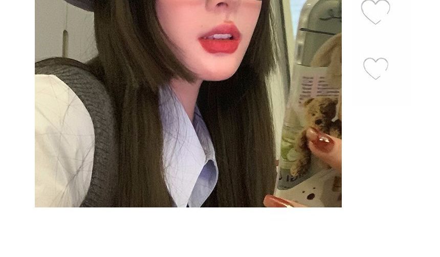 Hat Heart Beret Denim