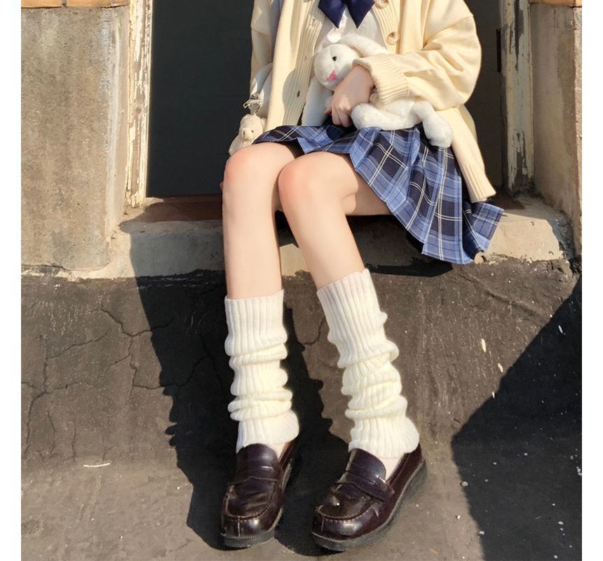 Plain Knit Leg Warmers