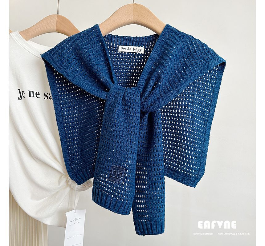 Knit Eyelet Shawl