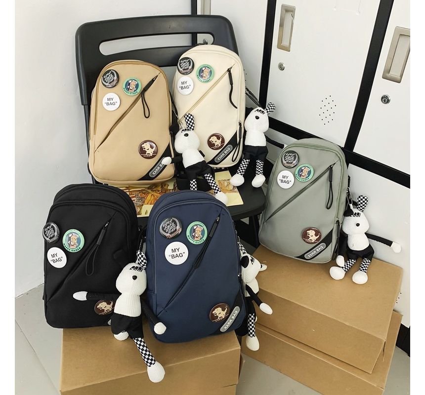 / Charm Bag Applique Nylon Sling Set Badge Lettering