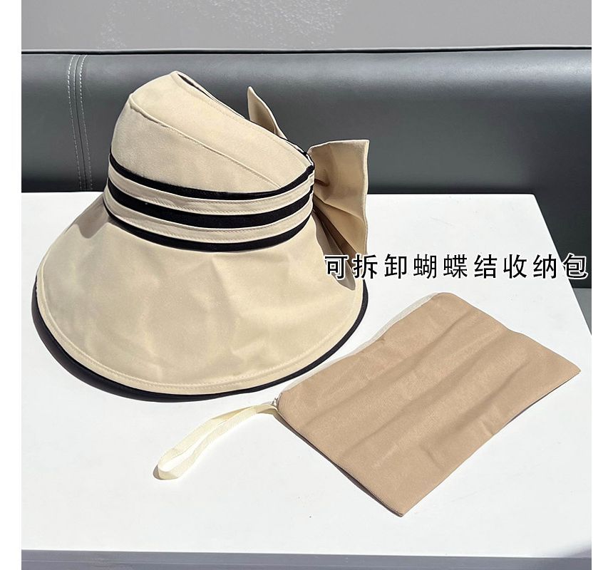Bow Hat Visor Striped