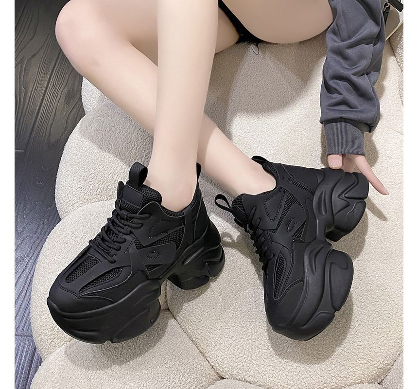 Plain Sneakers Platform