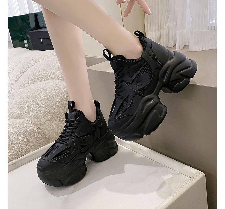 Plain Sneakers Platform