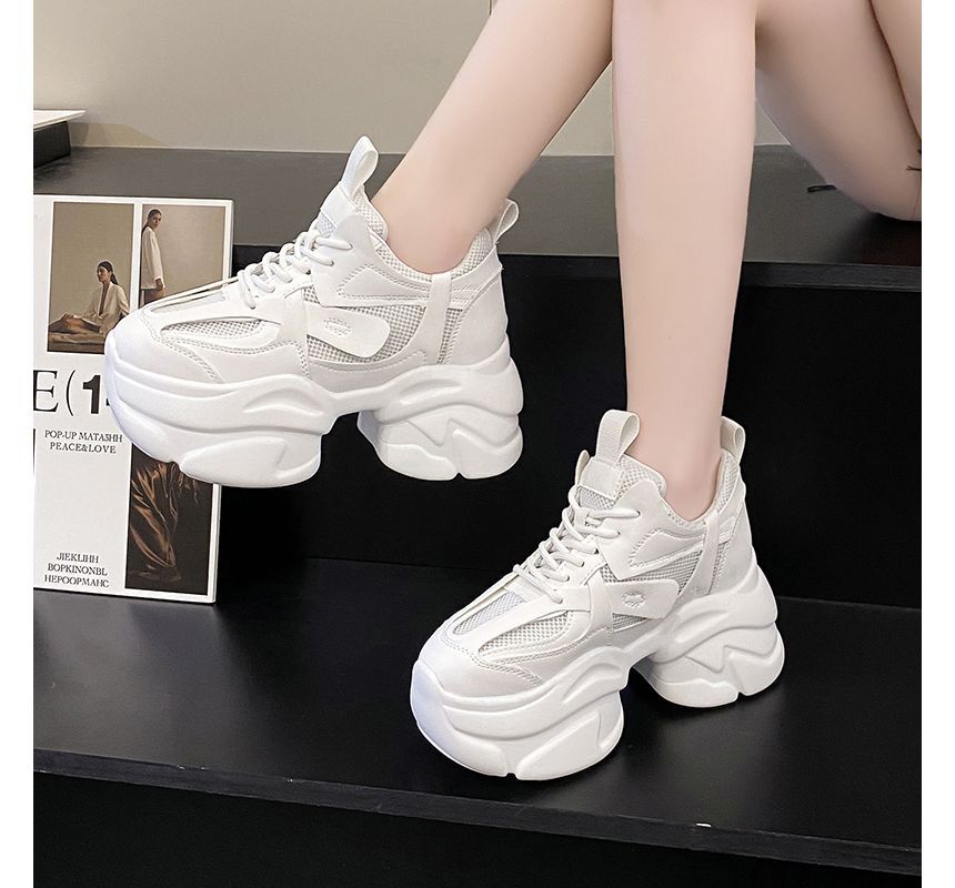 Plain Sneakers Platform
