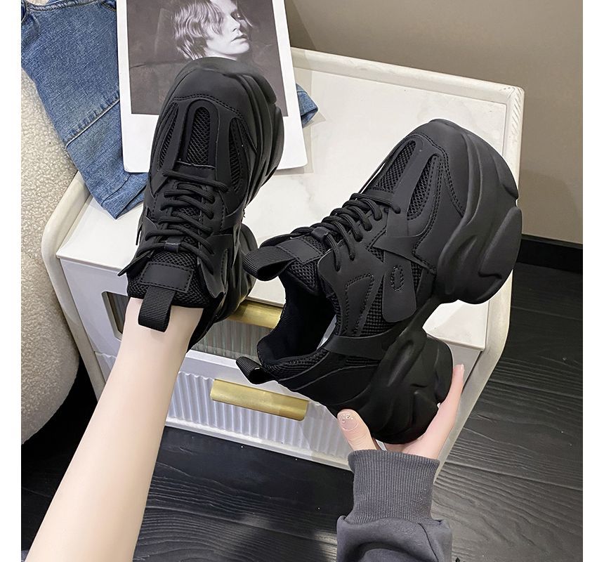 Plain Sneakers Platform