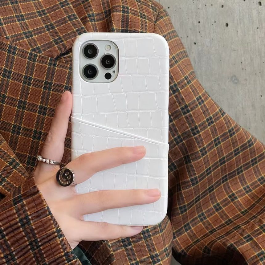 Card Phone Leather Faux Case Holder