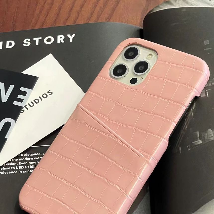 Card Phone Leather Faux Case Holder