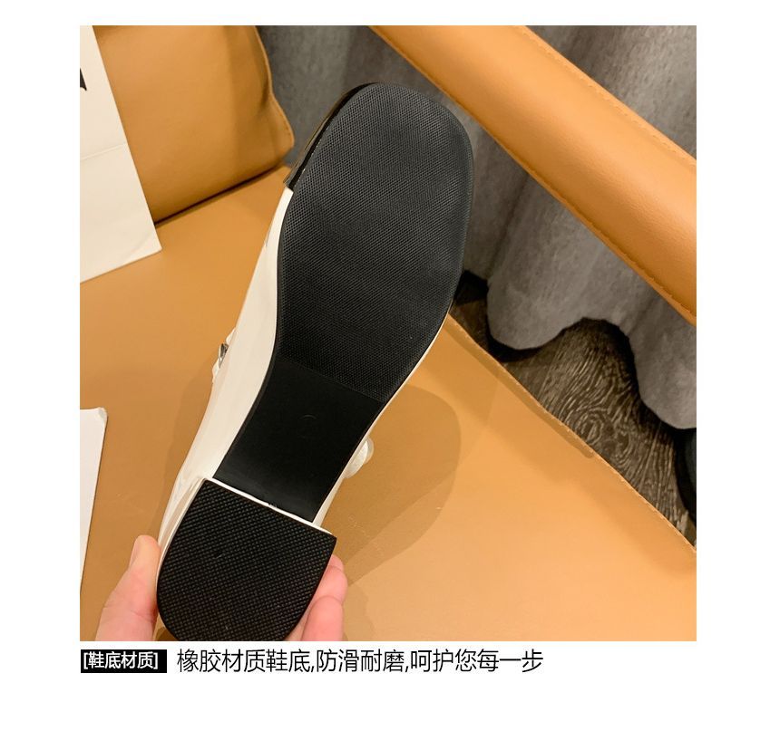 Jane Heel Two-Tone Block Pumps Mary