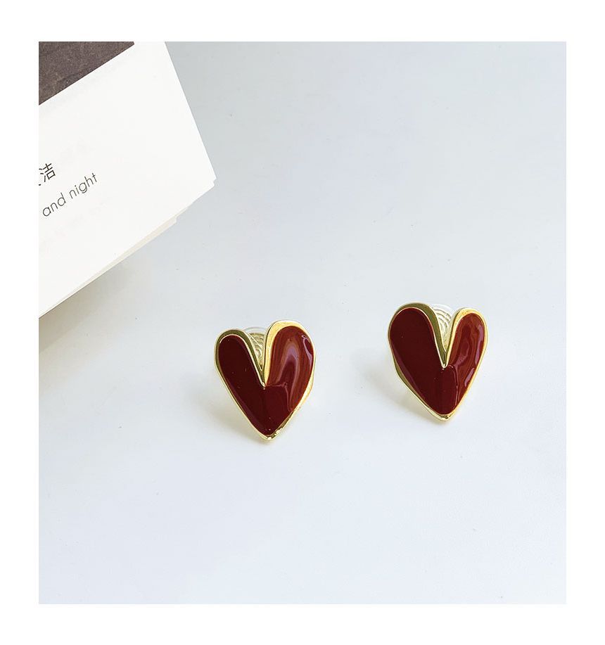 Earring Heart Alloy