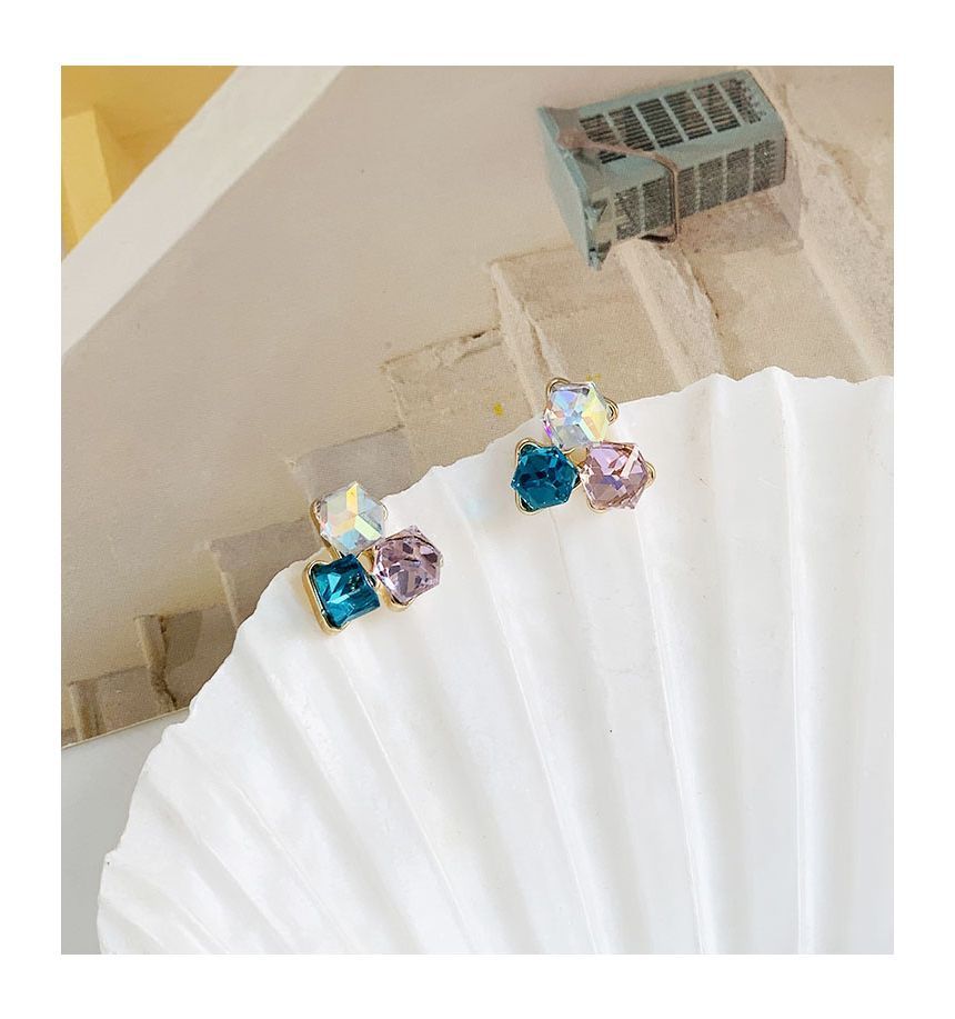 Earring Rhinestone Alloy