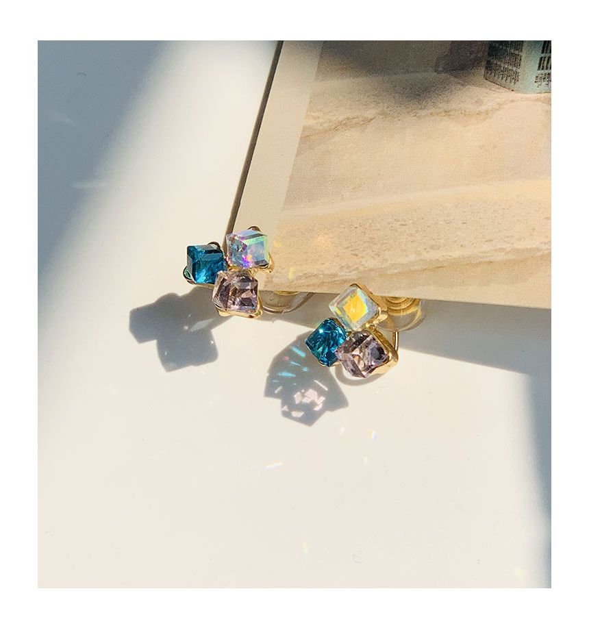 Earring Rhinestone Alloy