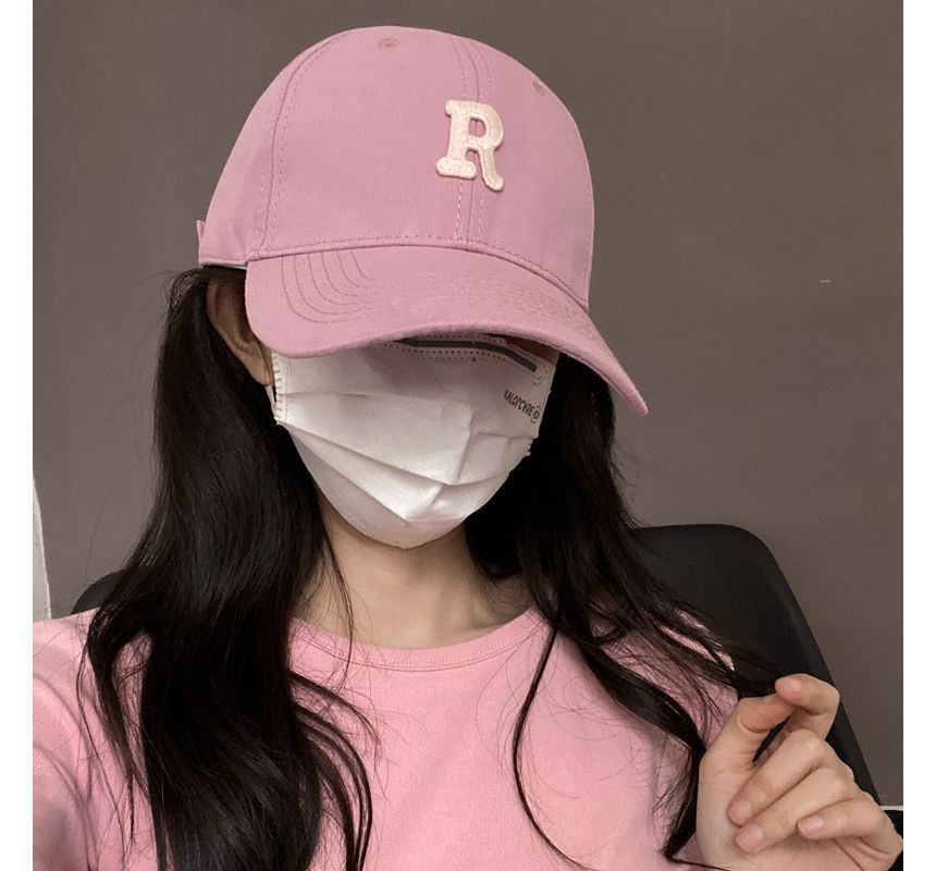 Lettering Baseball Cap Embroidered