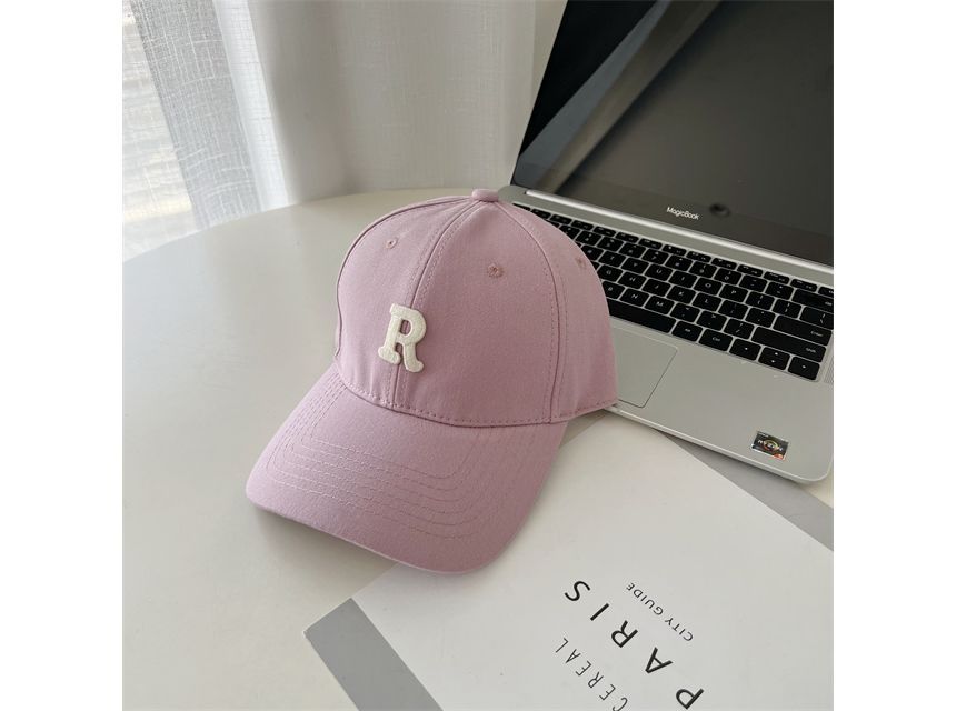 Lettering Baseball Cap Embroidered