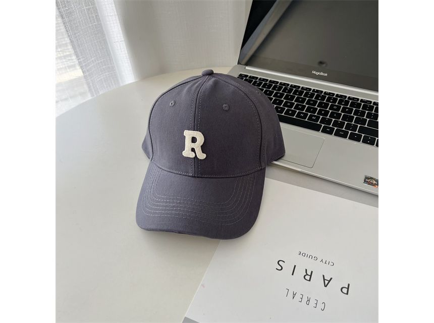 Lettering Baseball Cap Embroidered