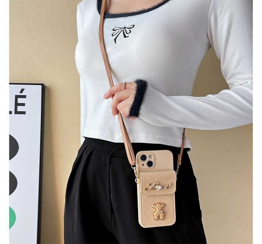 Card Holder Case Bear Phone