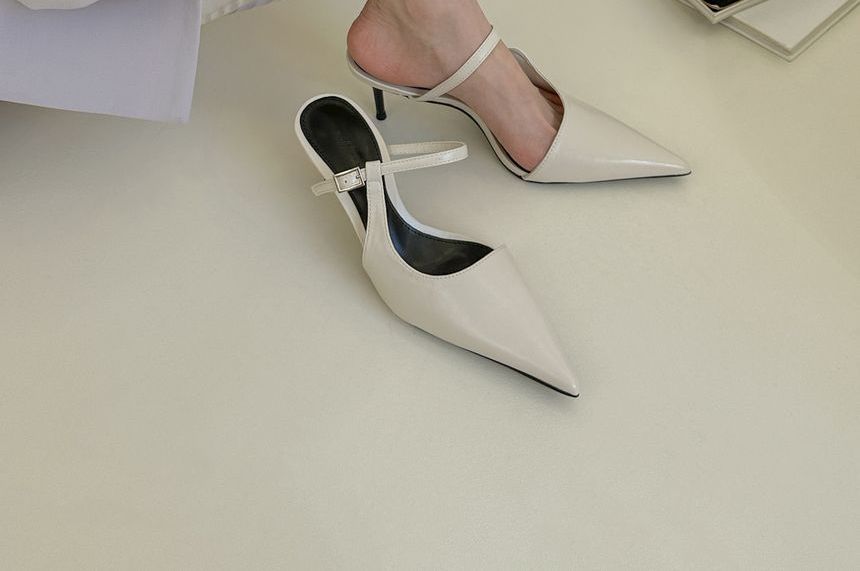 Mules Heel Pointy Toe Stiletto