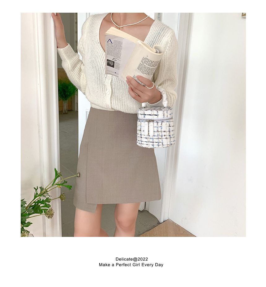 Zip Bag Crossbody Tweed