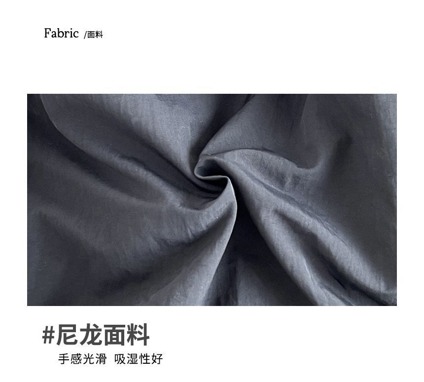 Plain Nylon Zip Backpack