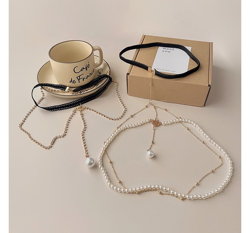 Layered (various Chain Thigh Pearl designs) Faux Alloy