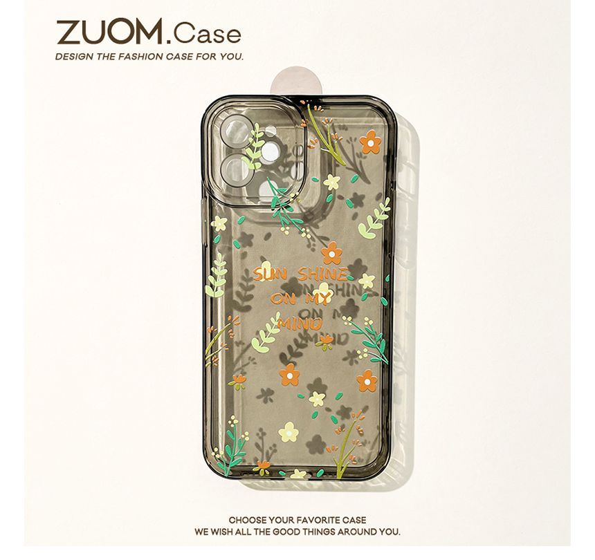 Floral Transparent Phone Case