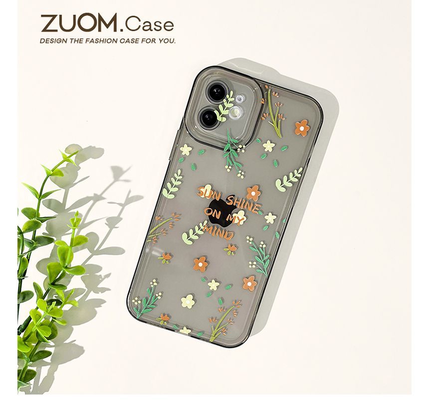 Floral Transparent Phone Case