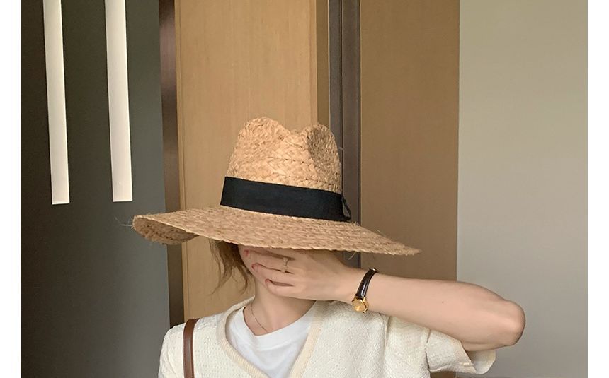 Short-Sleeve Pocket Detail Tweed Single-Breasted Jacket