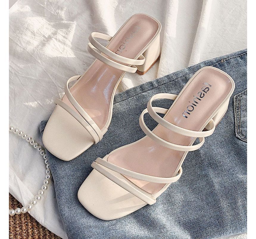 Strappy Chunky Heel Sandals