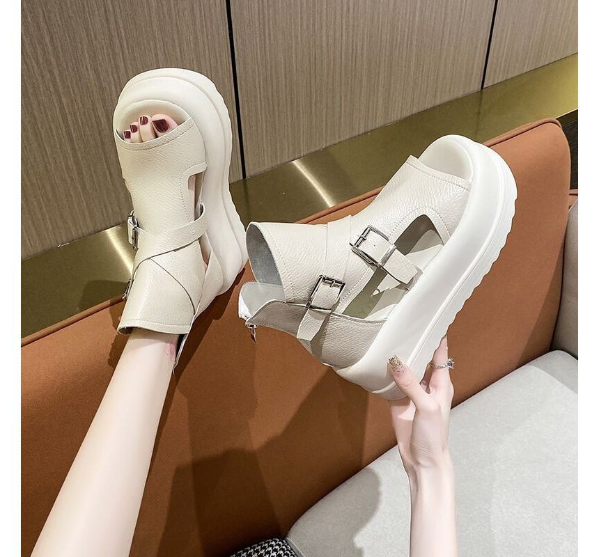 Top Peep Sandals Toe Platform High